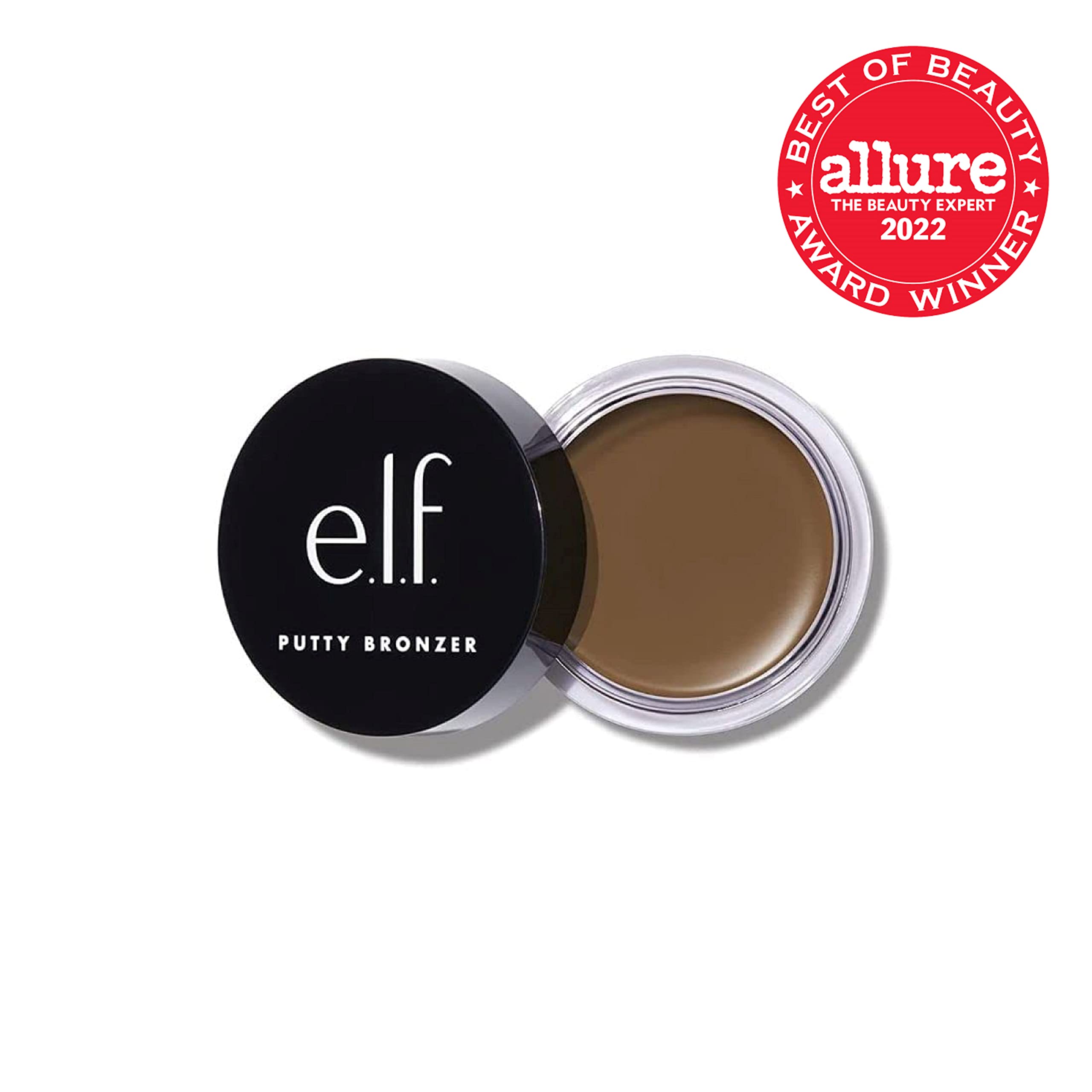 e.l.f. Putty Bronzer, Creamy & Highly Pigmented Formula, Creates a Long-Lasting Bronzed Belle Glow, Infused with Argan Oil & Vitamin E, 0.35 Oz